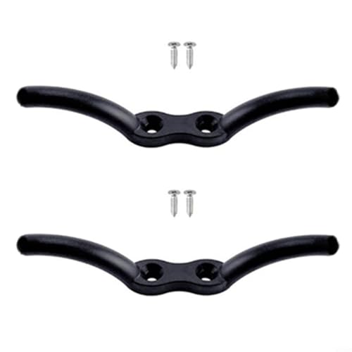 Bootsseil-Stollen-Set, 2 Stück, für Fahnenmast, leicht und einfach zu tragen (schwarz) von WheatThrive