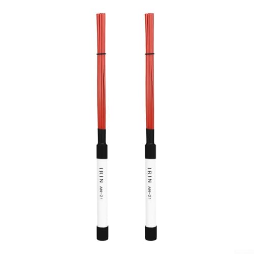 Cajon Trommelpinsel-Set, zugeschnitten auf die Bedürfnisse von Jazz-Musikern, mit Nylon-Materialien, Rot Cajon Trommelpinsel-Set, zugeschnitten auf die Bedürfnisse von Jazz-Musikern, mit Nylon-Materialien, Rot von WheatThrive