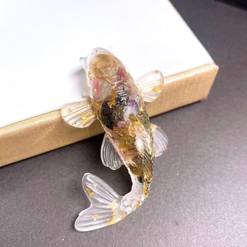 Charmantes Koi-Fisch-Design Ornament für Kristalldekoration, perfekt für die Verbesserung der Ästhetik von Zuhause und Büro (2) von WheatThrive