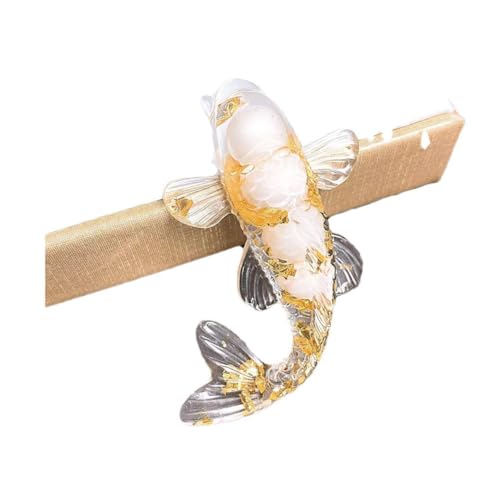 Charmantes Koi-Fisch-Design Ornament für Kristalldekoration, perfekt für die Verbesserung der Ästhetik von Zuhause und Büro (28) von WheatThrive
