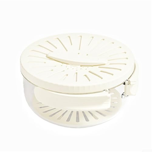 Cleveres Design Obst- und Gemüsesieb-Set mit drehbarem Deckel für mehr Komfort (weiß) von WheatThrive