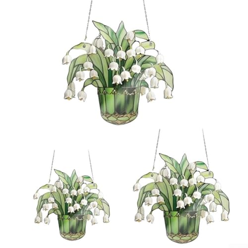 Dekorative Deko-Widgets aus robustem Acryl im Maiglöckchen-Design, perfekt für Garten oder Esstisch, Mittelstück (klein) von WheatThrive