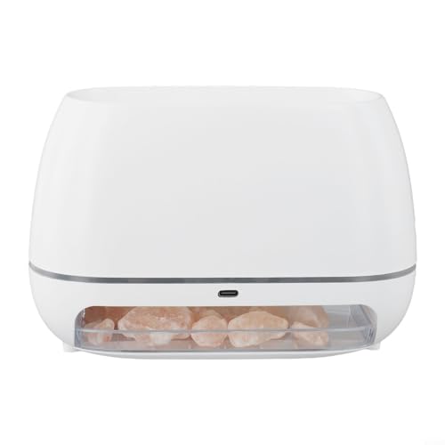 Diffusor für ätherische Öle mit 200 ml Fassungsvermögen und 7 Farblichtoptionen für Entspannung zu Hause (weiß) von WheatThrive