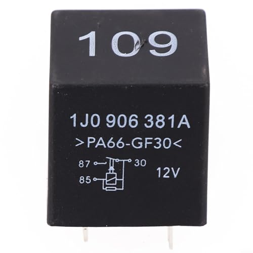 ECU Kraftstoffpumpenrelais 109 1J0 906 381A mit 4-poligem Anschluss kompatibel für Skoda 1989 2006 außer MK5 2005 5 2006 Motornetzteil von WheatThrive