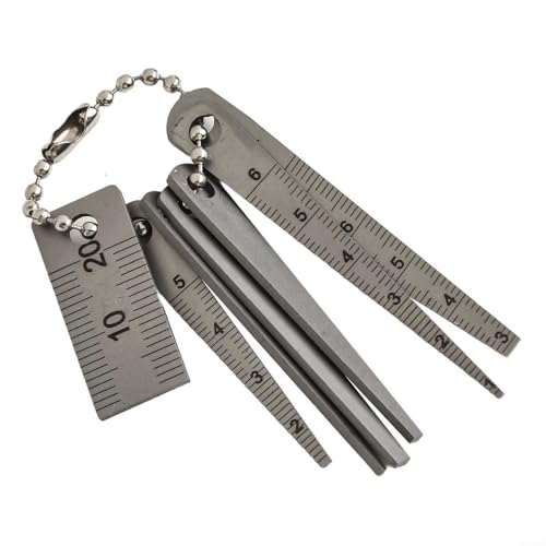 Edelstahl 37106 Taschenlehre Set konisches Lineal für präzise Messungen von WheatThrive