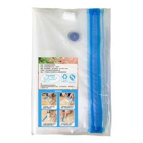 Effizientes Vakuumversiegelungssystem mit 15 Lebensmittel-Aufbewahrungsbeuteln, zum Einkochen von Obst und Gemüse (D 5 Beutel x 30 x 34) von WheatThrive