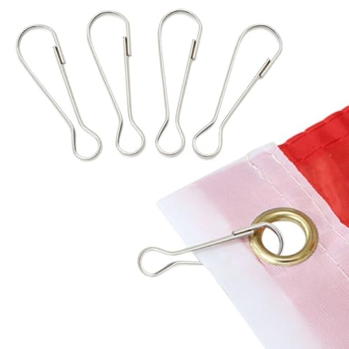 Fahnenmast-Clips 10 Stück aus Edelstahl für Anwendungen und sicheren Gebrauch Fahnenmast-Clips 10 Stück aus Edelstahl für Anwendungen und sicheren Gebrauch von WheatThrive