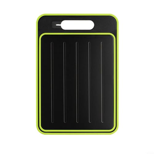 Fast Thaw 4-in-1 Auftauplatte und Schneidebrett mit Aluminium-Konstruktion für schnelles Auftauen von Fleisch, Schärfer und Knoblauchreibe (L) von WheatThrive