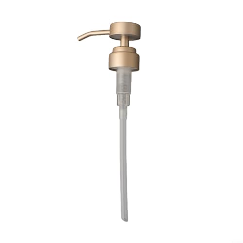 Für Edelstahl-Pumpenkopf für Lotionspender, kompatibel mit 28/400 Gewindeflaschen, hergestellt aus 304 für Edelstahl mit auslaufsicherem Design (Gold) von WheatThrive