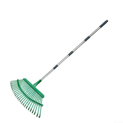 Gartenrechen mit Teleskopstiel, 47 x 33 cm, verstellbarer Laubbesen, Handrechen aus Karbonstahl, Teleskop-Werkzeug für Gartenarbeit Gartenrechen mit Teleskopstiel, 47 x 33 cm, verstellbarer Laubbesen, Handrechen aus Karbonstahl, Teleskop-Werkzeug für Gartenarbeit von WheatThrive