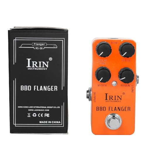 Gitarren-Effektpedal mit Wah, Distortion, Overdrive, Delay, Reverb & Kompressor für verbesserten Klang (RS08 Orange) von WheatThrive