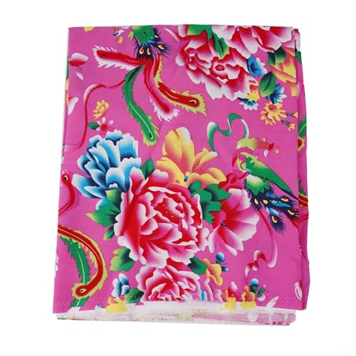 Hauchen Sie Ihrem Kleiderschrank neues Leben ein mit diesem weichen Nähmaterial im chinesischen Stil mit Blumenmuster (rosa Blume) von WheatThrive