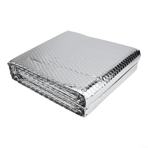 Heizkörper-Isolierfolie, 5 m x 60 cm, für Energieeffizienz und Geräuschreduzierung, doppelseitiges reflektierendes Aluminiumblech (mit Aufklebern) von WheatThrive