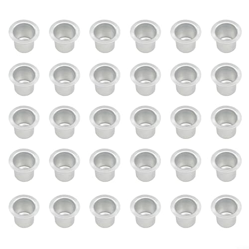 Innovative Metalleinsätze für kreative Kerzenprojekte, wählen Sie zwischen Größen von 30 und 50 Stück (30 Stück) von WheatThrive