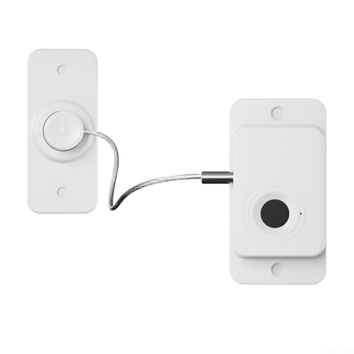 Intelligentes Fingerabdruckschloss für Tür und Fenster, benutzerfreundliche USB-Ladefunktionen, Fingerabdruckschloss für Schubladen, Aufbewahrungsschränke (weiß) von WheatThrive