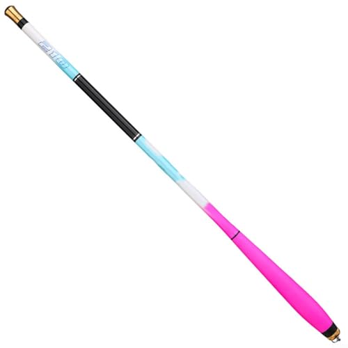 Kompakte Bachlauf-Angelrute, zusammenklappbare Teleskop-Karbonfaser-Angelrute, Angelzubehör für Flussangeln von WheatThrive