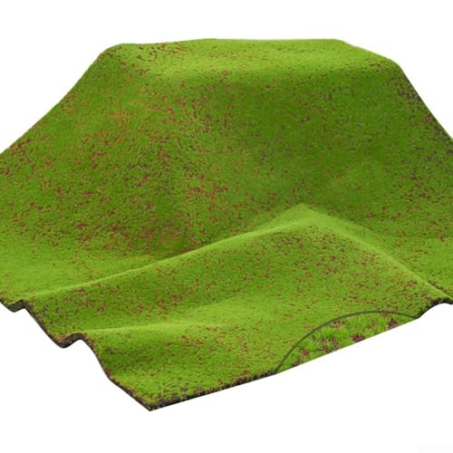 Kunstmoos-Grasmatte für Heimdekoration, bringt ganzjähriges Grün in Ihren Innen- und Außenbereich (rotes Basismoos) von WheatThrive