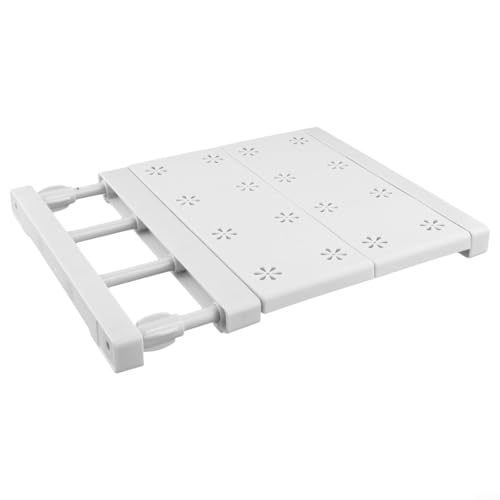 Mehrschichtiges, verstellbares Kleiderschrank-Aufbewahrungsregal für die Organisation verschiedener Gegenstände (30–40 cm) von WheatThrive