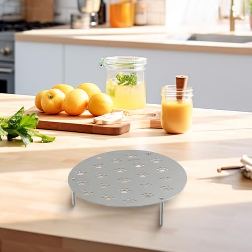 Mehrzweck-Dampfgarer aus Edelstahl, hitzebeständig mit hohlen Pfotenlöchern für optimale Kochleistung (21 cm) von WheatThrive