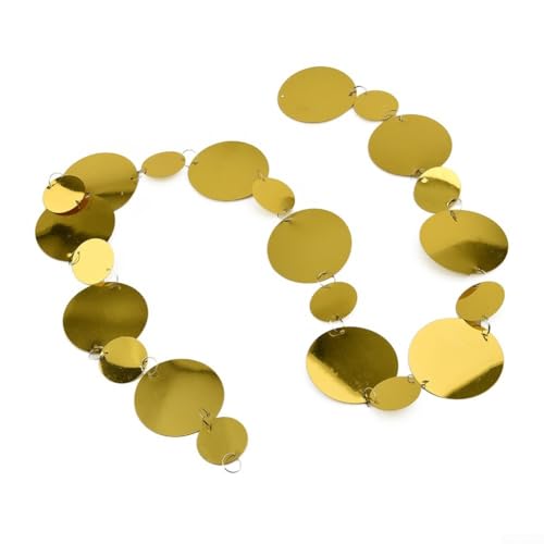 Mehrzweck-Paillettenvorhänge aus PVC für Zuhause und Veranstaltung, perfekt für Feiern (Gold) von WheatThrive