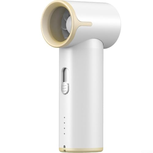 Mini-Handventilator, kompakter, blattloser energieeffizienter Ventilator, wiederaufladbarer Mini-Ventilator mit verschiedenen Geschwindigkeiten für Reisen im Freien (weiß) von WheatThrive
