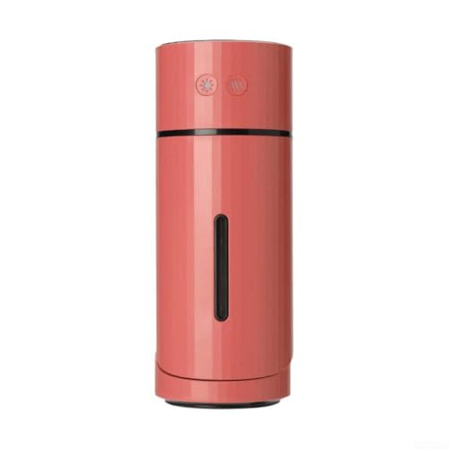 Mini-USB-Luftreiniger, kompakter USB-Luftbefeuchter mit Nachtlicht-Timer-Funktion und einstellbarem Sprühmodus für den Innenbereich, Rot von WheatThrive