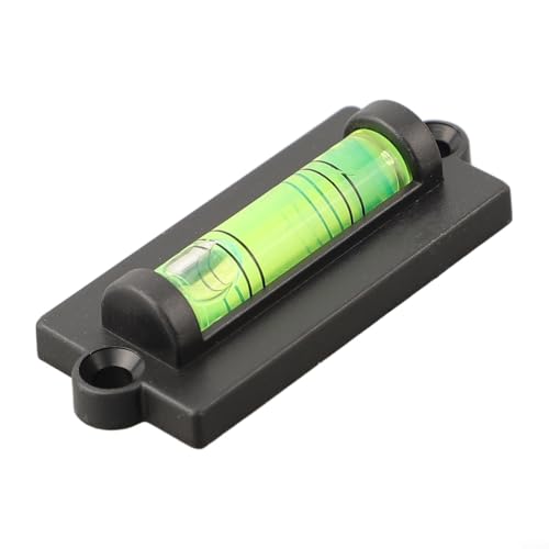 Mini-Wasserwaage mit flachem Bandloch und magnetischer Option für einfache Befestigung auf Metalloberflächen, für Fotorahmen und Schreibtisch-Nivellieraufgaben (nicht magnetisch) von WheatThrive