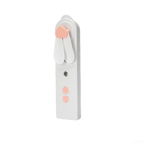 Multifunktionaler Mini-Ventilator mit Luftbefeuchter, USB-Handventilator, Gesichtsdampfer (Rosa) von WheatThrive