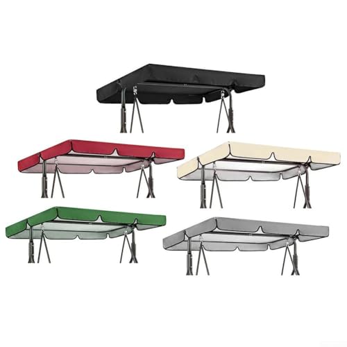 Outdoor Baldachin Abdeckung für Schwingstühle Effektiver Staub- und Sonnenschutz mit elegantem Design (Beige 195x125x15cm) von WheatThrive