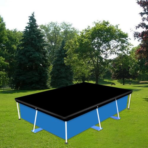 Poolabdeckung für oberirdische Pools, rechteckige Halterung, Poolabdeckung, wasserdicht, Sonnenschutz, staubdicht, für den Außenbereich, Innenhof, Garten (300 x 201 cm) von WheatThrive