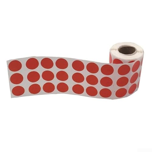 Präzision erreicht mit 900 Stück Rolle einfach zu verwendender Spritzer-Zielaufkleber (rot) von WheatThrive