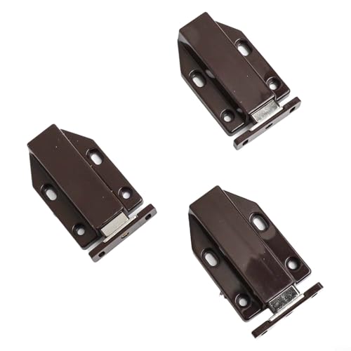 Praktischer Schieberiegel für Schränke, magnetische Türschnäpper für reibungsloses und leises Schließen in Küchen und Kleiderschränken (3 Stück) von WheatThrive