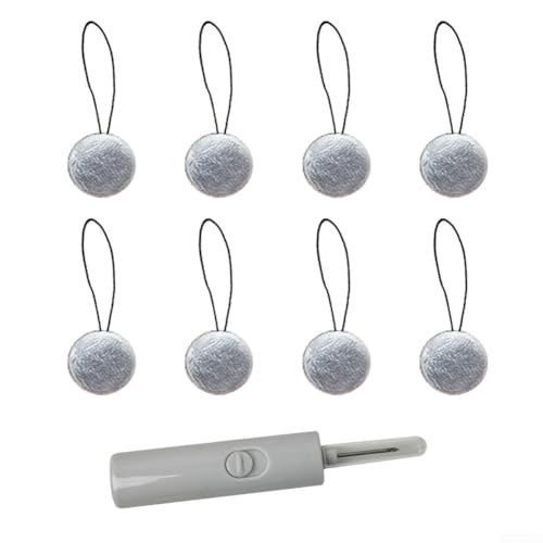 Quilt-Halter-Clips, 8 Stück, rutschfeste Schnallen mit Häkelnadel, um Bettlaken an Ort und Stelle zu bleiben (grau) von WheatThrive