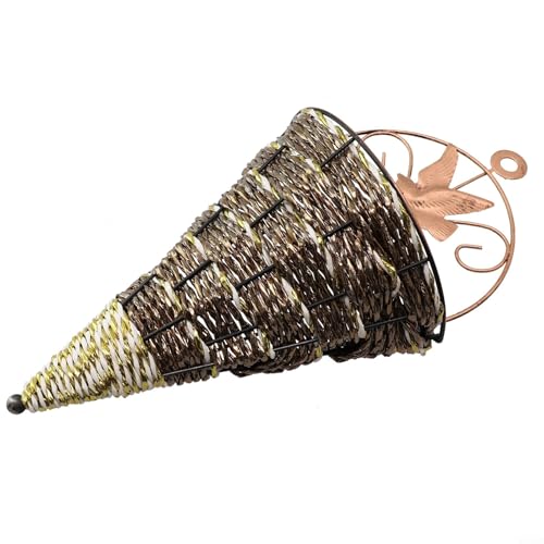 Rattan-Blumentopf-Korb, Wanddekoration, für Innen- und Außenpflanzen (Ga-Farbe) von WheatThrive