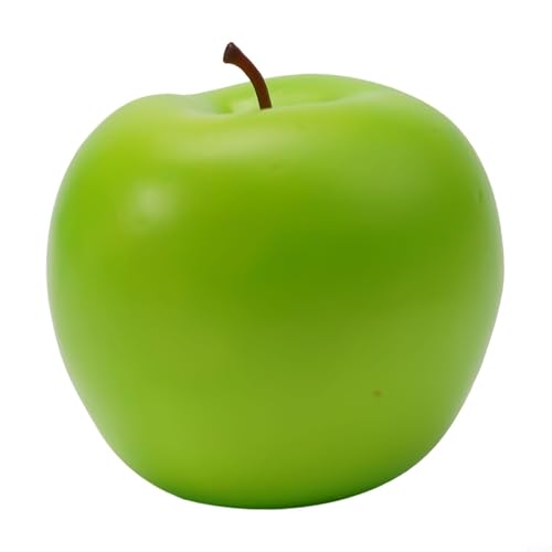Realistische künstliche Obstdekorationen für Zuhause, Kunststoff-Sortiment für Tische (grün) von WheatThrive