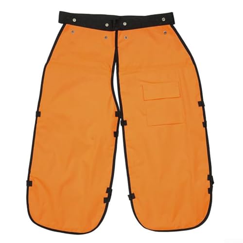 Robuste Schutzschürze für Kettensäge, Anti-Schnitt-Schienbeinschoner, Schutzschürzen mit verstellbarer Taille für Holzarbeiten im Freien (schwarz) von WheatThrive