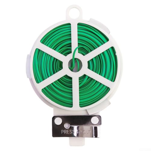 Robuster Gartenstützdraht für Pflanzen und Kabel mit praktischem integriertem Cutter Robuster Gartenstützdraht für Pflanzen und Kabel mit praktischem integriertem Cutter von WheatThrive