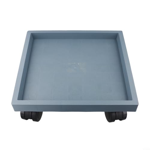 Robustes, quadratisches Blumentopf-Tablett mit leichtgängigen Rollen, für den Außenbereich mit großen Pflanzbehältern (innen 32,5 cm) von WheatThrive