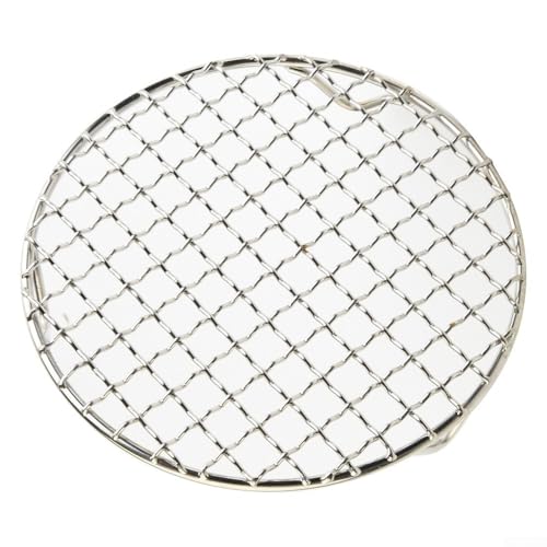 Rundes Grillrost, 201 Edelstahl-Draht-Ofen-Grillblech, Outdoor, Garten, Camping, Picknick, Werkzeug zum Backen und Kochen (24,5 cm) von WheatThrive