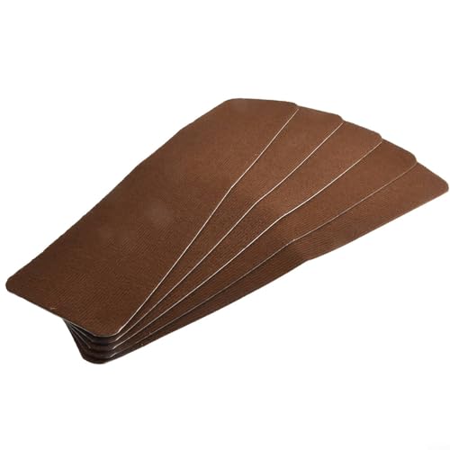 Rutschfeste Teppichmatten für Treppen, um Stürze zu verhindern und den Komfort zu erhöhen (5 Stück, braun) von WheatThrive