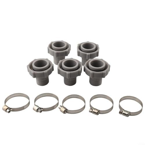 Stabiler Pool-Ablaufschlauch-Adapter für Coleman P6 Serie mit verstellbarem Schlauchanschluss (5 Stück) von WheatThrive