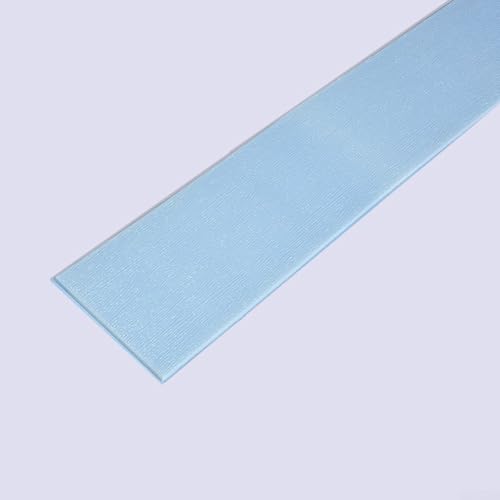 Stilvolle 3D-Taillenlinie PVC Wandaufkleber für Küche, Bad und Wohnzimmer Dekoration (hellblau) von WheatThrive