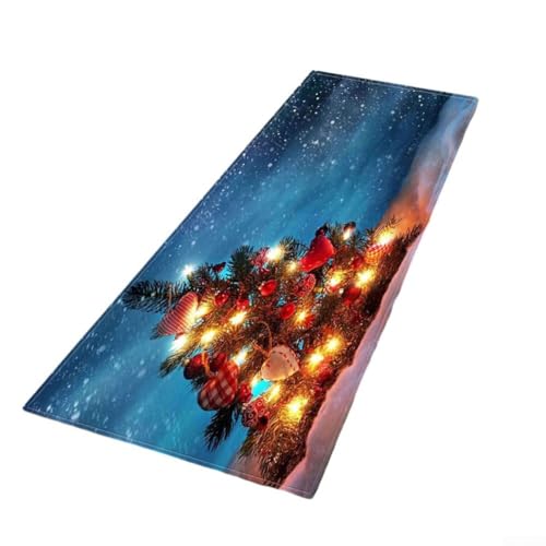 Stilvolle Urlaubs-Bodenmatte für Schlafzimmer und Wohnzimmer, Weihnachtsteppich-Design (4) von WheatThrive