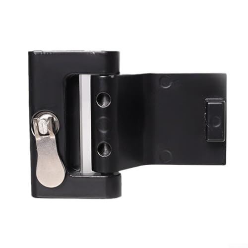 Tragbarer Anti-Diebstahl-Türstopper, leichter Türsicherheitsstopper, Reise-Sicherheitstürschloss für Hotel-Türschlösser, Heimgebrauch, 8 x 6 x 3 cm (ist schwarz) von WheatThrive