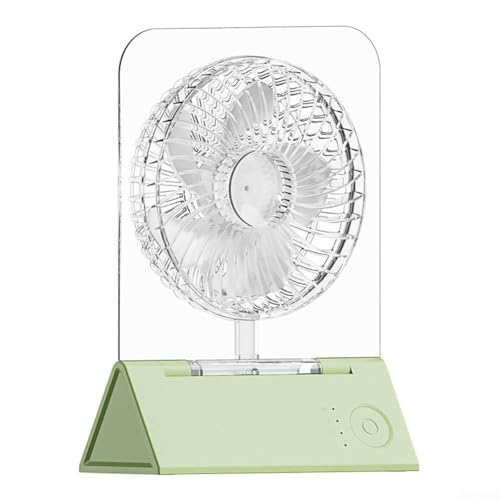 Tragbarer faltbarer Ventilator mit leiser Funktionalität, 4 Geschwindigkeiten und flexiblen Platzierungsoptionen mit Magnet (grün) von WheatThrive