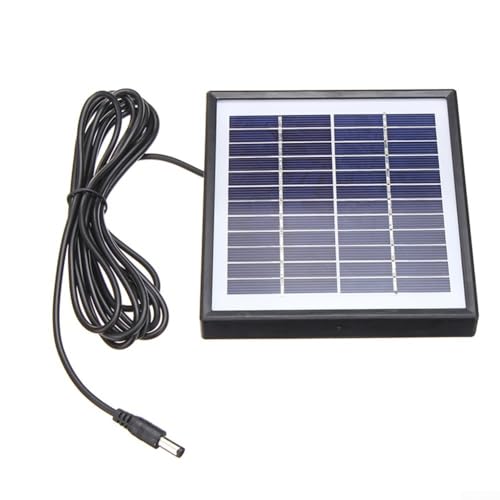 Tragbares Solarmodul-Batterie-Ladegerät, 5 W, 12 V, monokristallines Silizium, schwaches Licht, Solarpanel für Außenbeleuchtung, netzunabhängige Stromversorgung von WheatThrive