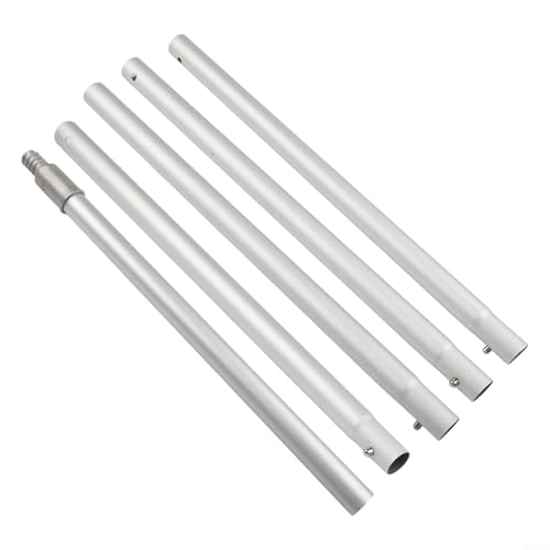 Verlängerungsstange, 9 Abschnitte, Aluminium, Mehrzweck-Decken- und Fensterreinigung, rutschfester Griff zum Staubwischen von 0,42 m bis 3,6 m von WheatThrive