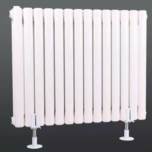Verstellbare Aluminium-Kühlerhalterungen, Salznebel-Widerstand, Heizkörper-Ständer, Bodenmontage, Heizkörperbeine, Kit für jeden Raum (verstellbar 46–50 cm) von WheatThrive