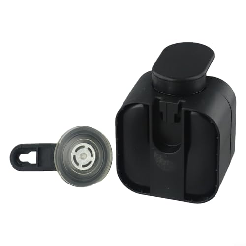 Wasserdichter Seifenspender mit Saugnapf zur Wandmontage, ABS-Material, platzsparendes Design (schwarz) von WheatThrive