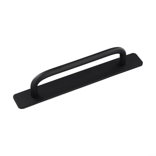 WheatThrive Stabile Zugplatte für Holztüren, stilvoller Scheunentürgriff mit modernem Design (Schwarz, M) von WheatThrive